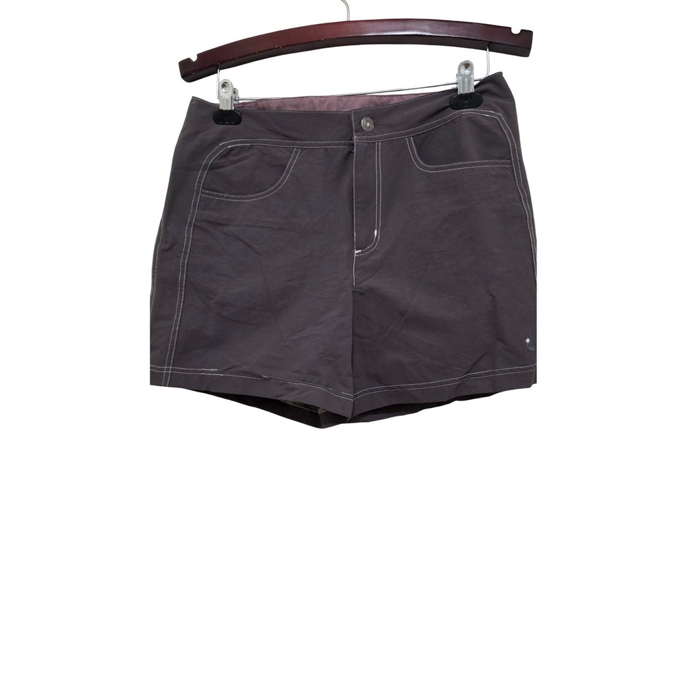 Isis Performance Hiking Shorts Womens 10 Gray Nylon Stretch Outdoor 5051-06-DW
